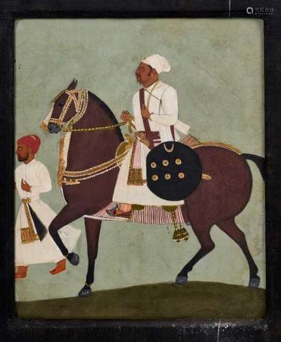 Good 18th / 19th century Indian School gouache painting of a...