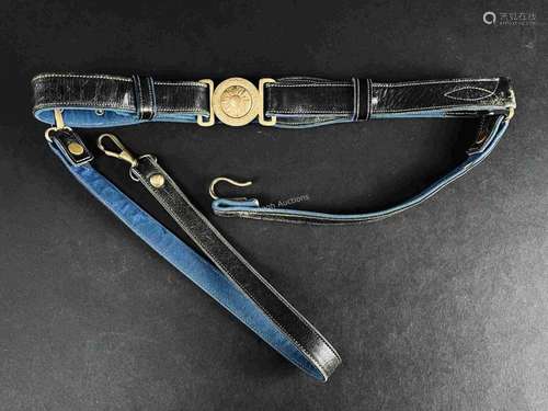 Japanese Imperial Army Officer Belt with Hangers