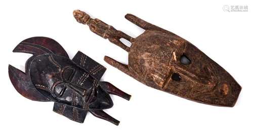 Two African tribal masks