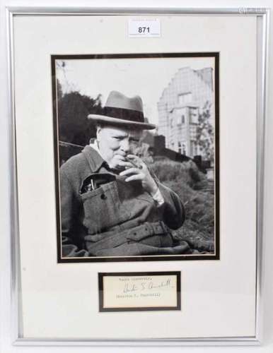 Winston Churchill signature