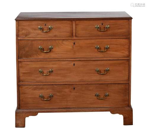 A George III mahogany chest of drawers