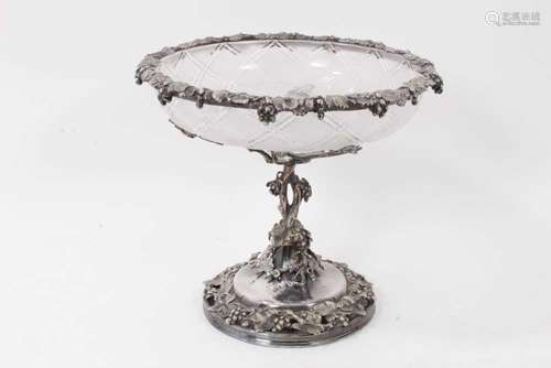 19th century silver plated table centrepiece