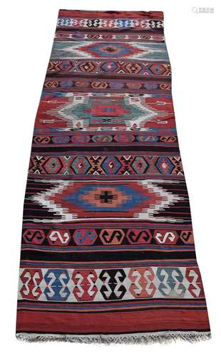 A North West Persian/Caucasian kilim runner