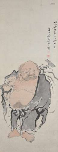 A Japanese Painting of Hotei