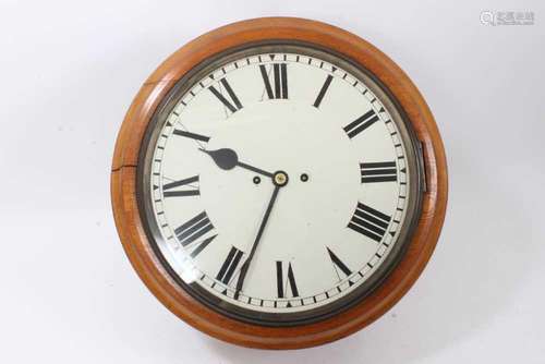 Victorian wall dial with 13” circular painted dial in circul...