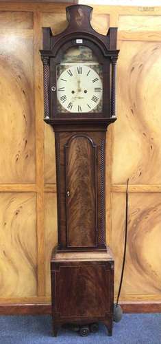 George III mahogany longcase clock