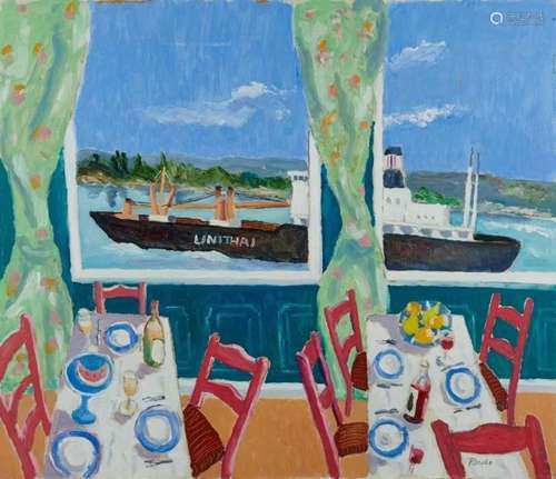 *John Hanbury Pawle (1915-2010) oil on board- Seine Series 3...