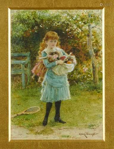 George Goodwin Kilburne (1839-1924) watercolour and bodycolo...