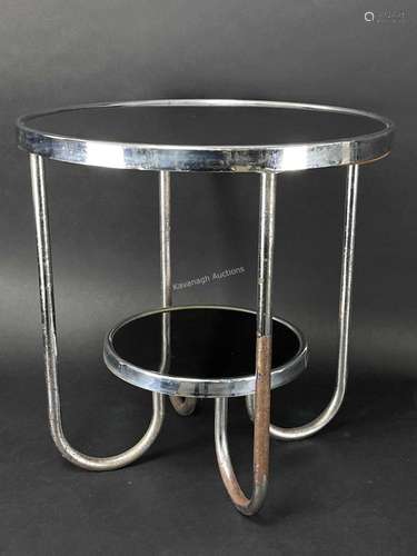 Bauhaus Art Deco Tubular Loop Table Artur Drodz