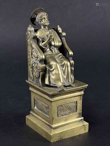 19th C Italian Grand Tour St Peter Bronze