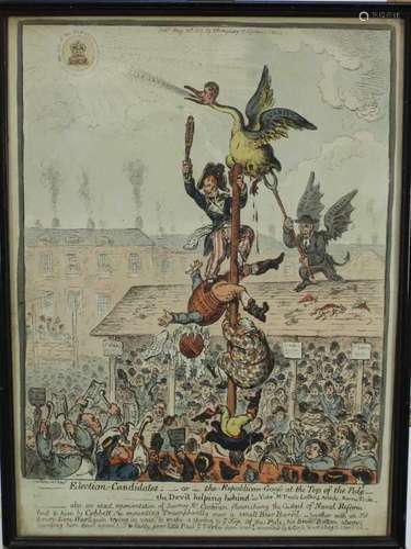 James Gillray (1757-1815) Greasy Pole