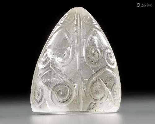 A FATIMID CARVED ROCK CRYSTAL CHESS PIECE, EGYPT,