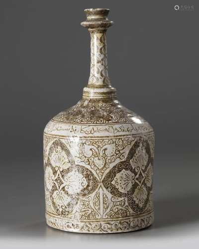 AN ISLAMIC GLASS BOTTLE, PERSIA, CIRCA 11TH-12TH