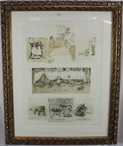 *Chris Orr (b. 1943) limited edition etching- whimsical bibl...