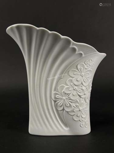 Kaiser Germany Bisque Porcelain Vase, M. Frey