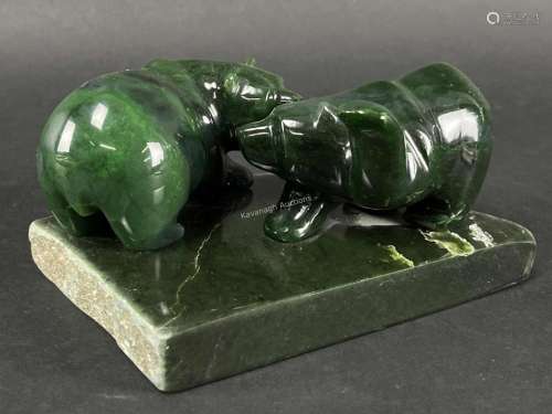 Matthew Mok Canadian Jade Carved Bears