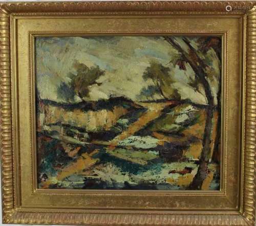 Mid 20th century Continental School, oil on canvas, landscap...