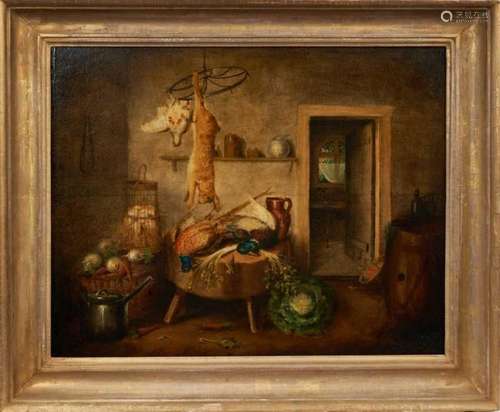 Benjamin Blake (c. 1770-1830) oil on panel - The game larder