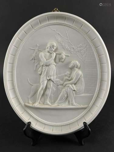 Bertel Thorvaldsen Four Seasons Bisque Plaque