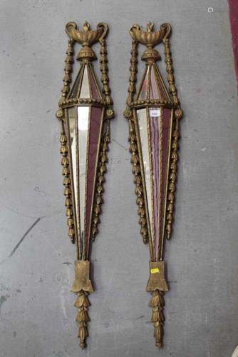 Pair of late 19th / early 20th century Adams revival gilt an...