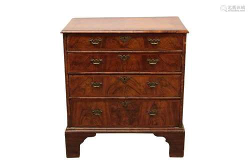 Early 18th century walnut chest