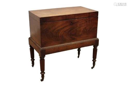 Regency mahogany teapoy