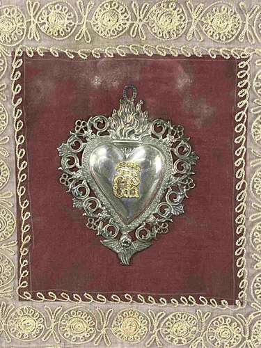 Large Sacred Heart Pendant / Ex Voto Cuore