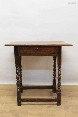 18th century fruitwood side table of small proportions