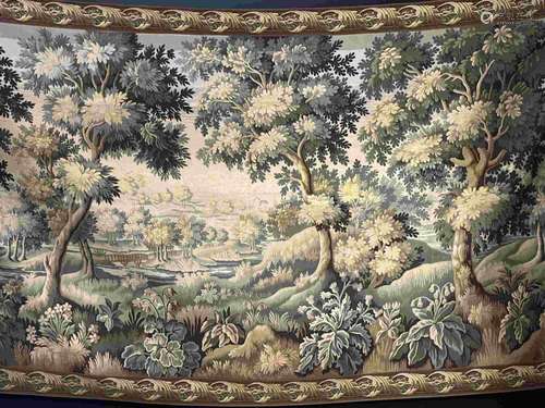 Gobelins Halluin Flanders Large Wall Tapestry