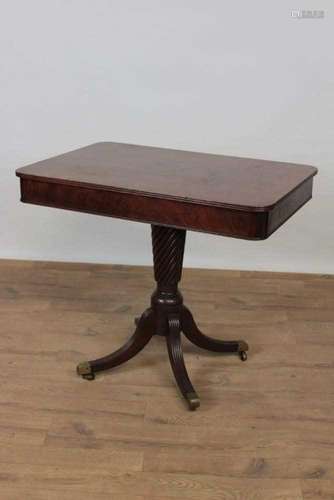 Regency mahogany side table