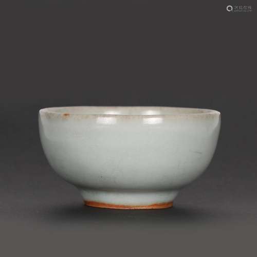 A Chinese Celadon Glazed Porcelain Cup