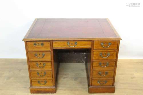 George III mahogany library desk