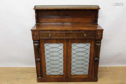 William IV rosewood chiffonière