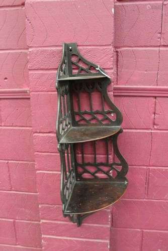 A 19th century Chinese Chippendale style mahogany pierced co...