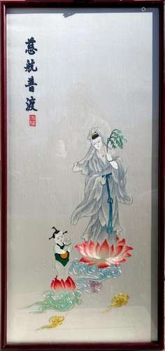 A Framed Embroidery Painting