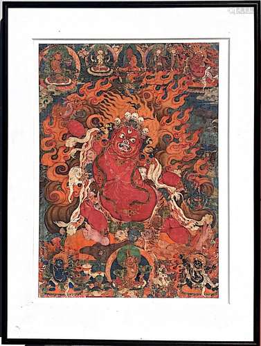 A Framed Thangka