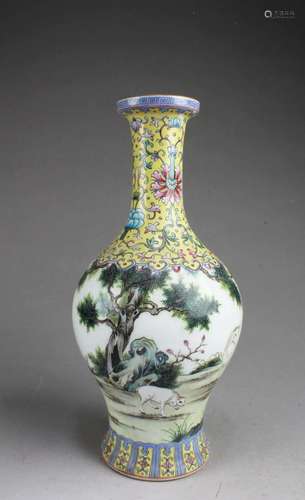 Chinese Famille Rose Porcelain Vase