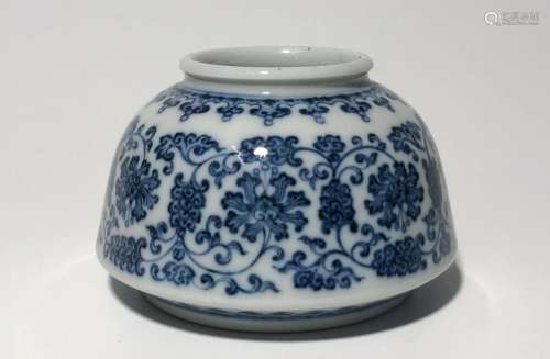 A Blue & White Water Pot