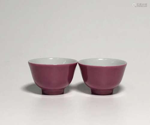 A Pair of Porcelain Cups
