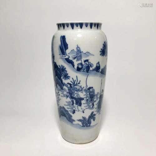 A Blue & White Porcelain Vase