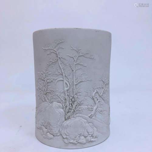 A White Porcelain Brushpot