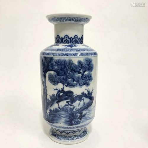 A Blue & White Porcelain Vase