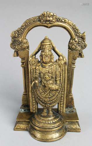 A Gilt Bronze Deity Statue