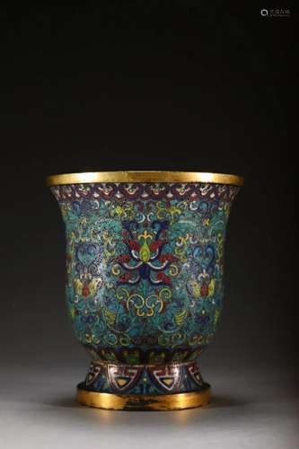 CHINESE CLOISONNE VASE