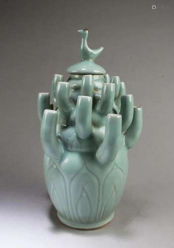 Chinese Ruyao 'Multi-mouth' Vase