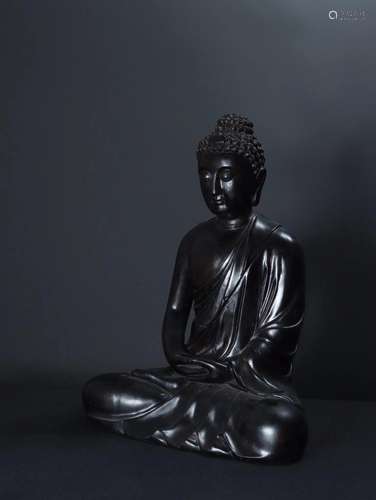 CHINESE ZITAN WOOD BUDDHA