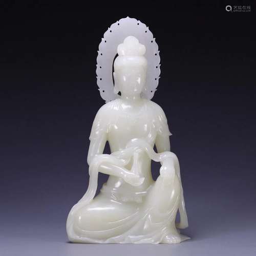 CHINESE HETIAN JADE GUANYIN