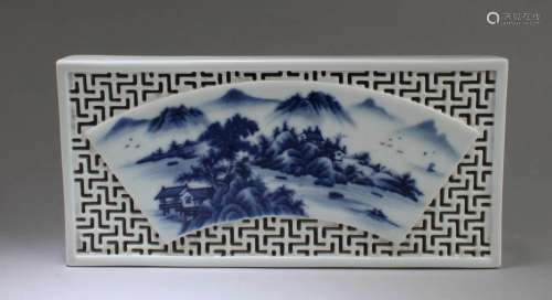 Chinese Blue & White Porcelain Ornament