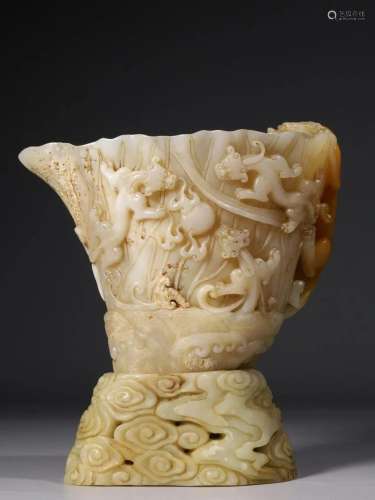 CHINESE SOAPSTONE CUP