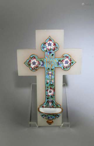 A Cloisonne Enamel Cross